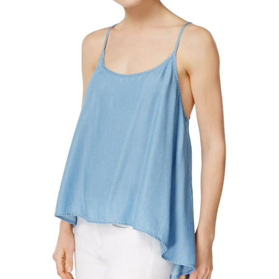 Rachel Roy Womens Layered Look Knit Blouse, Blue, Small