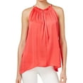 thumbnail image 1 of Rachel Roy Womens Melinda Asymmetrical Knit Blouse, Pink, Medium, 1 of 2