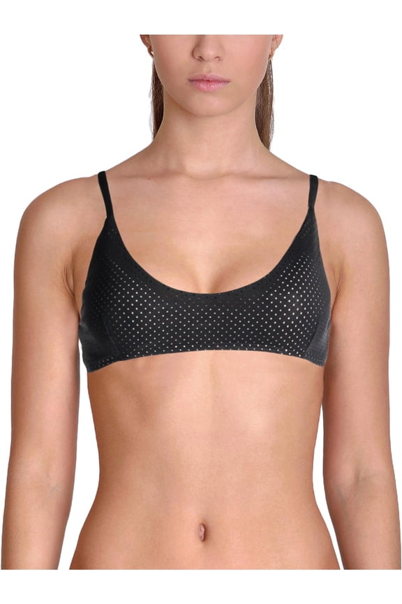 Womens Mesh Laser-Cut Swim Top Separates