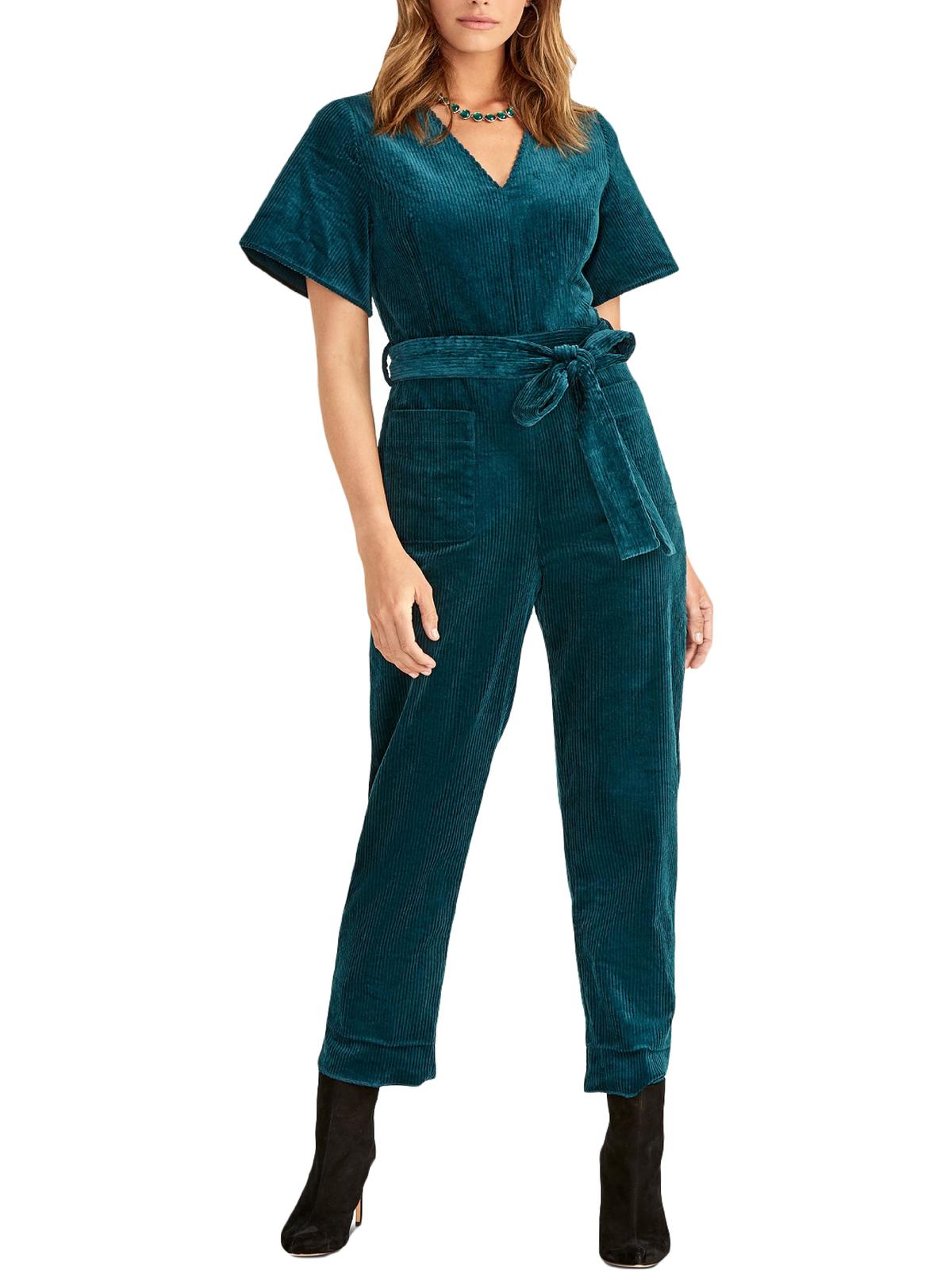 Rachel Roy Women's Jolie Printed Lace Jumpsuit - Off Shoulder Wide Leg Cropped Pant