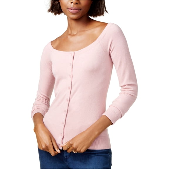 Rachel Rachel Roy Womens Off-the-Shoulder Long Sleeves Cardigan Sweater