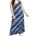 thumbnail image 1 of Rachel Roy Womens Tie Dye Maxi Dress, Blue, Plus Size, 1X, 1 of 2