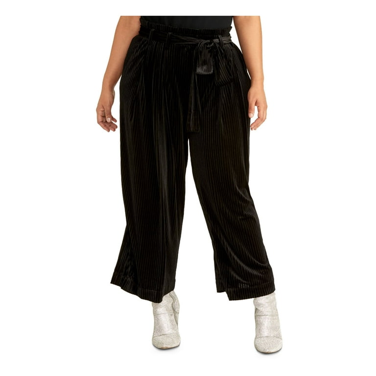Velvet crop cheap pants