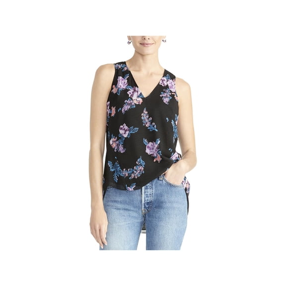 Rachel Rachel Roy Womens Reza Hi-Low Floral Top