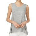 thumbnail image 1 of Rachel Roy Womens Space Dye Knit Blouse, Grey, Small, 1 of 3