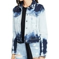 thumbnail image 1 of Rachel Roy Womens Chich Hippie Tie Dye Denim Vest, Blue, Small, 1 of 2