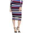thumbnail image 1 of Rachel Roy Womens Striped Sweater Pencil Skirt, Multicoloured, Medium, 1 of 2