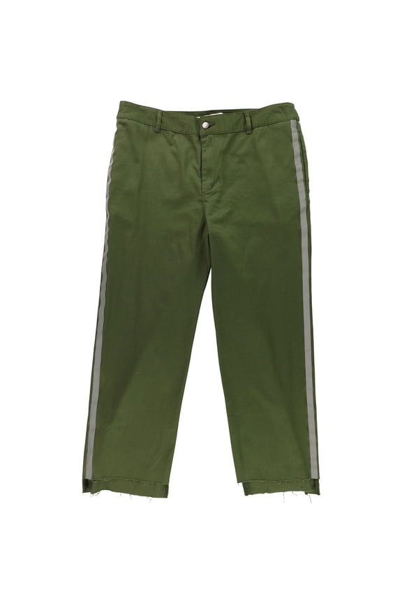 Rachel Roy Womens Side Stripe Casual Chino Pants, Green, 4