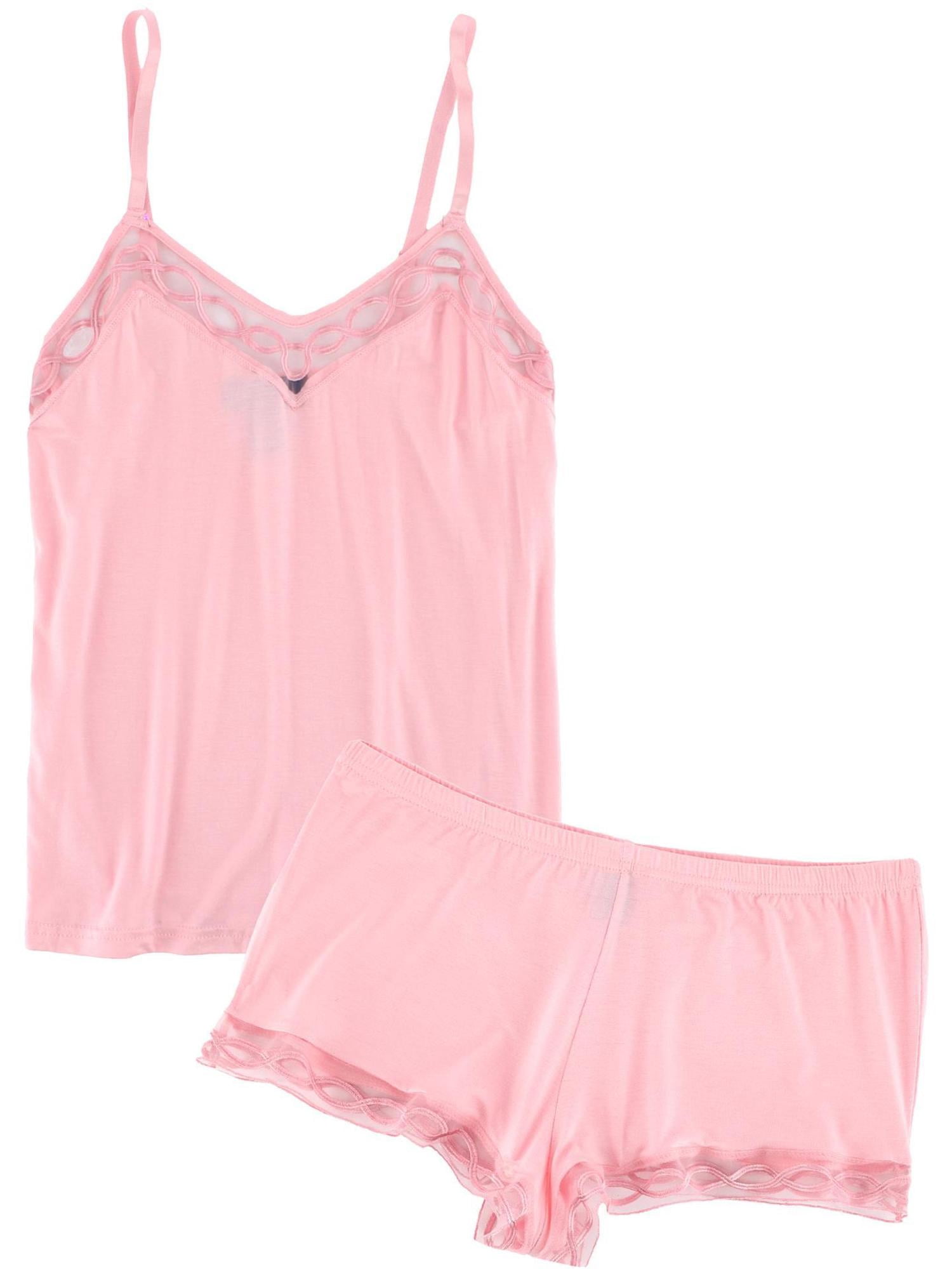 Rachel Roy Laced Embriodery Cami Short Pajama Set (Women