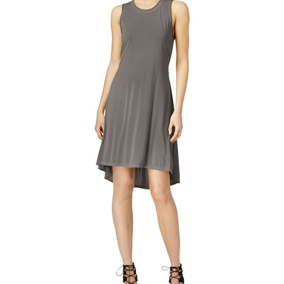 Rachel Roy Womens Back-Cutout Shirt Dress, Brown, XX-Large