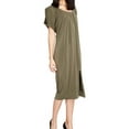 thumbnail image 1 of Rachel Roy Womens Caftan Shift Dress, Green, Medium, 1 of 2