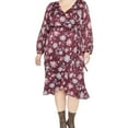 thumbnail image 1 of Rachel Roy Womens Caron Wrap Dress, Purple, Plus Size, 20W, 1 of 2