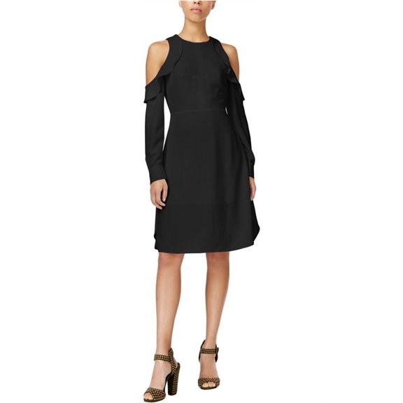 Rachel Roy Womens Cold-Shoulder Sheath A-Line Dress