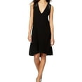 thumbnail image 1 of Rachel Roy Womens Craped Cross Back A-line Dress, Black, 6, 1 of 2