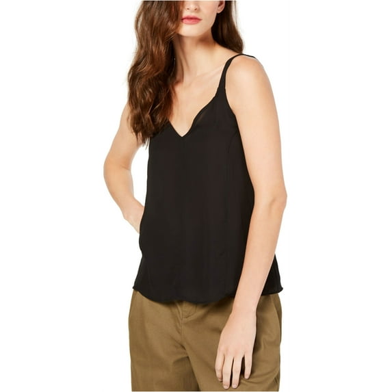 Rachel Roy Womens Daphne Cami Tank Top, Black, X-Small