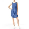 thumbnail image 1 of RACHEL ROY $99 Womens New 1370 Blue Jewel Neck Sleeveless Shift Dress M B+B, 1 of 2