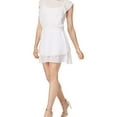 thumbnail image 1 of Rachel Roy Womens Eyelet Mini A-line Dress, White, Large, 1 of 4