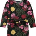 thumbnail image 1 of Rachel Roy Womens Floral Tie Waist Top Pullover Blouse, Black, Plus Size, 2X, 1 of 2