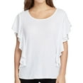 thumbnail image 1 of Rachel Roy Womens Greta Pullover Blouse, White, Plus Size, Small, 1 of 1