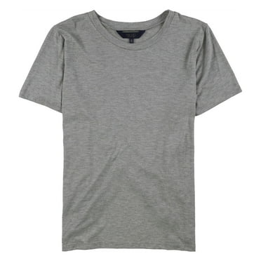 Rachel Roy Womens Heathered Basic T-Shirt, Grey, X-Large