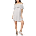 thumbnail image 1 of Rachel Roy Womens Heathered Flounce Dress, Grey, Small, 1 of 1