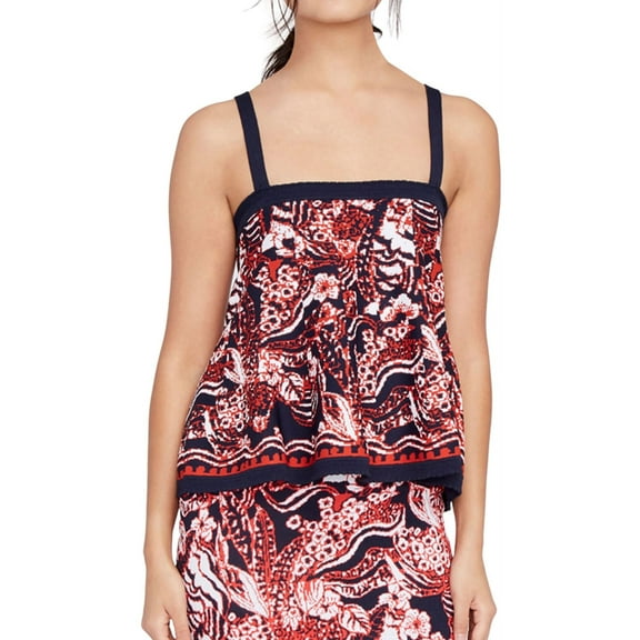 Rachel Roy Womens Jacquard Knit Blouse, Red, X-Small