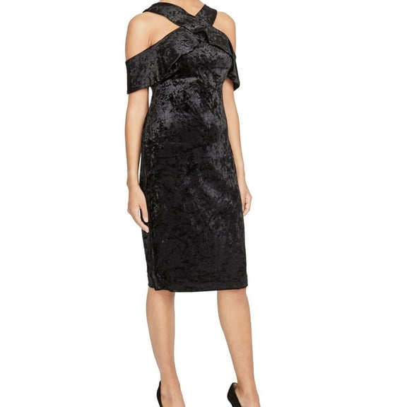 Rachel Roy Womens Jolie Sheath Dress, Black, Large