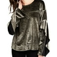 thumbnail image 1 of Rachel Roy Womens Metallic Ruffled Blouse Gold S, 1 of 2