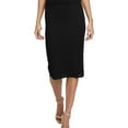 thumbnail image 1 of Rachel Roy Womens Mixed Stitch A-line Skirt, Black, Small, 1 of 2