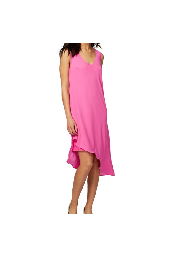 Rachel Roy Womens Overlay Shift Dress, Pink, X-Small