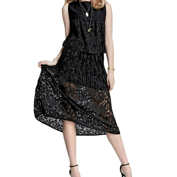 Rachel Roy Womens Pleated A-Line Skirt