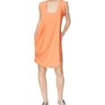 thumbnail image 1 of Rachel Roy Women's Pleated Pocketed Dress Grapefruit M, 1 of 2