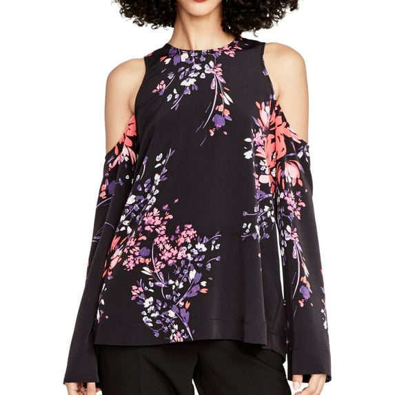 Rachel Roy Womens Printed Off The Shoulder Blouse