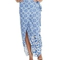 thumbnail image 1 of Rachel Roy Womens Printed Wrap Skirt, Blue, 12, 1 of 3