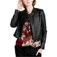 thumbnail image 1 of Rachel Roy Womens Quilted Motorcycle Jacket, Black, 10, 1 of 2