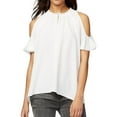 thumbnail image 1 of Rachel Roy Womens ROY VANESSA Off the Shoulder Blouse, White, XX-Large, 1 of 2