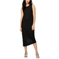 thumbnail image 1 of Rachel Roy Womens Ribbed Asymmetrical Dress, Black, X-Large, 1 of 1