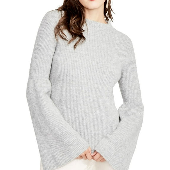 Rachel Roy Womens Ribbed Knit Sweater, Grey, X-Small