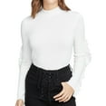 thumbnail image 1 of Rachel Roy Womens Ruffle-Sleeve Knit Sweater, White, X-Small, 1 of 2