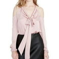 thumbnail image 1 of Rachel Roy Womens Satin Tunic Blouse, Pink, 12, 1 of 2