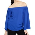 thumbnail image 1 of Rachel Roy Womens Simple Knit Blouse, Blue, Medium, 1 of 2