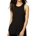 thumbnail image 1 of Rachel Roy Womens Split Back Tank Top, Black, Small, 1 of 2