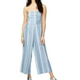 thumbnail image 1 of Rachel Roy Womens Striped Jumpsuit, Blue, 12, 1 of 2
