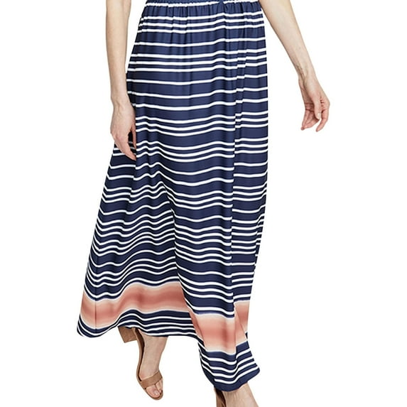 Rachel Roy Womens Striped Maxi Skirt, Blue, X-Small