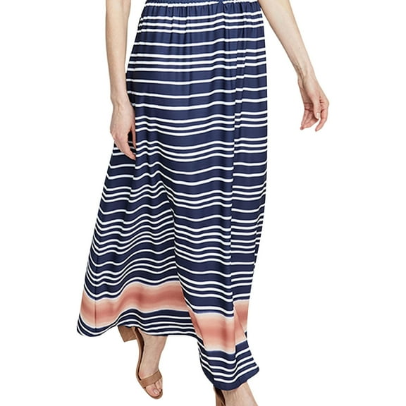 Rachel Roy Womens Striped Maxi Skirt, Blue, X-Small