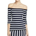thumbnail image 1 of Rachel Roy Womens Striped Wren Off the Shoulder Blouse, Multicoloured, X-Small, 1 of 2