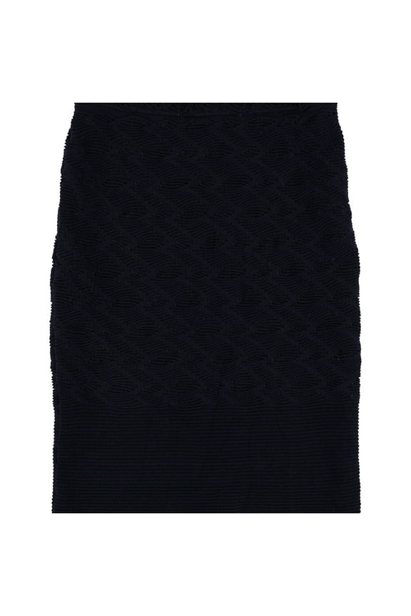 Rachel Roy Womens Textured A-line Pencil Skirt, Blue, Small