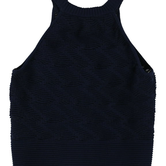 Rachel Roy Womens Textured Knit Blouse, Blue, X-Small