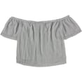 thumbnail image 1 of Rachel Roy Womens Textured Knit Blouse, Metallic, Medium, 1 of 3