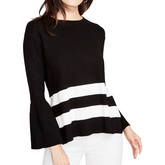 Rachel Roy Womens Tie Back Pullover Sweater, Black, X-Large